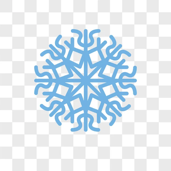 スノーフレーク ベクトルのアイコンが透明な背景、Snowfl の分離 — ストックベクタ