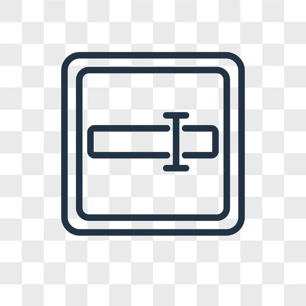 Icono de vector de entrada aislado sobre fondo transparente, diseño de logotipo de entrada — Archivo Imágenes Vectoriales