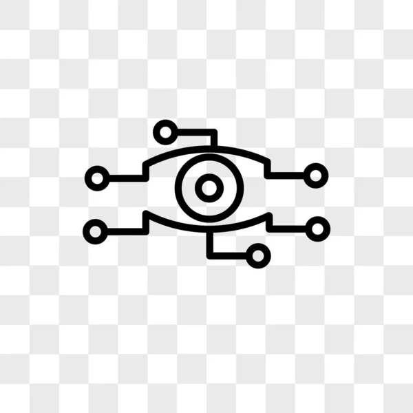 Analyse vector pictogram geïsoleerd op transparante achtergrond, Analysi — Stockvector