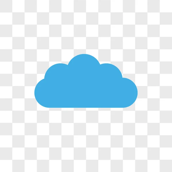 Cloudes vetor ícone isolado em fundo transparente, Nuvens — Vetor de Stock