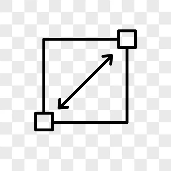 Eckvektorsymbol isoliert auf transparentem Hintergrund, Design des Ecklogos — Stockvektor