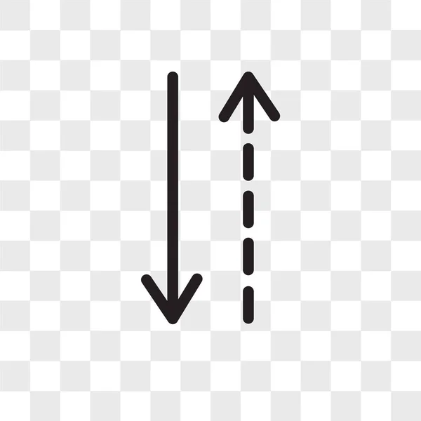 Seřadit vektorové ikony izolované na průhledné pozadí, řazení logo d — Stockový vektor