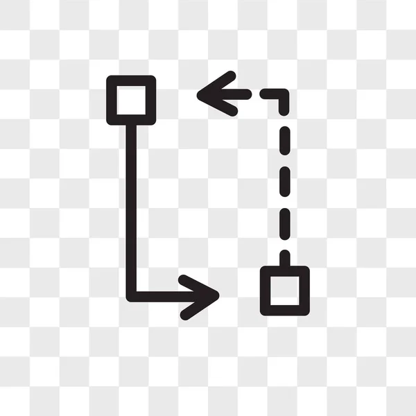 Icono de vector de circuito aislado sobre fondo transparente, Circuito — Archivo Imágenes Vectoriales