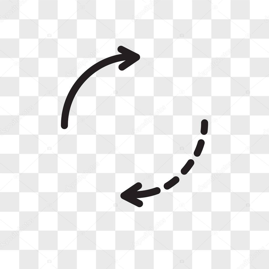 Spin vector icon isolated on transparent background, Spin logo concept