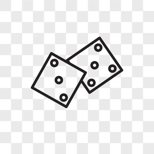 Game Cube vektor elszigetelt átlátszó háttér, dobókocka logó ikon — Stock Vector