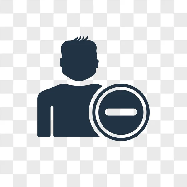 Benutzervektorsymbol isoliert auf transparentem Hintergrund, Design des Benutzerlogos — Stockvektor