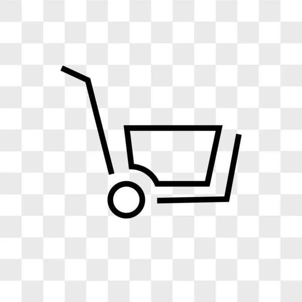 Icono del vector de compras aislado sobre fondo transparente, shoppin — Vector de stock