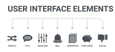 7 simgeleri sevmemek, kumbara, gazete, gibi basit ayarlanabilir