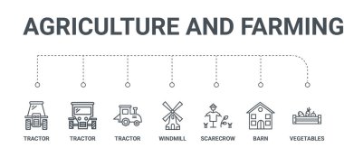 7 hat simgeleri sebze, ahır, Korkuluk gibi basit bir set, 