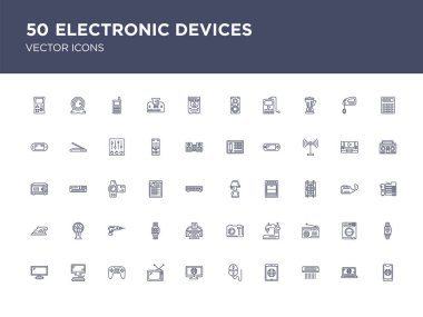 elektronik cihazların 50 set vektör simgeler gibi smartphone, la