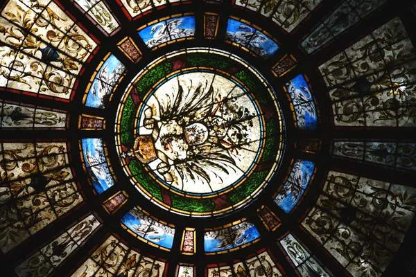 Cupola Ingresso Kaiser Wilhelm Bath Bad Homburg Colorate Finestre Dipinte — Foto Stock