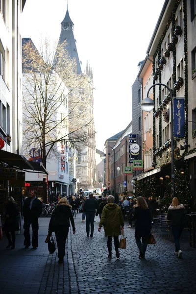 Oude Stad Keulen Winkels Restaurants Winkels Oude Stad Van Keulen — Stockfoto