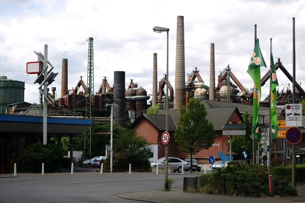 Monumento Industriale Voelklingen Ferriere Fonderia Della Ferriera Voelklingen Patrimonio Dell — Foto Stock