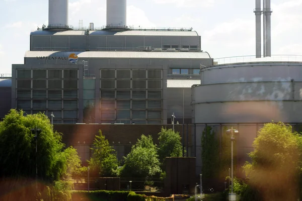 Vattenfall Energy Company Berlin Reflections Light Front Headquarters Vattenfall Energy — Stock Photo, Image