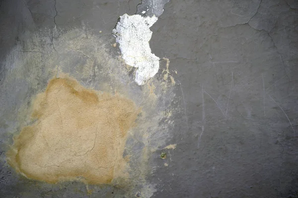 Perbaikan Lokasi Pada Dinding Close Dari Dinding Dengan Lapisan Plester — Stok Foto