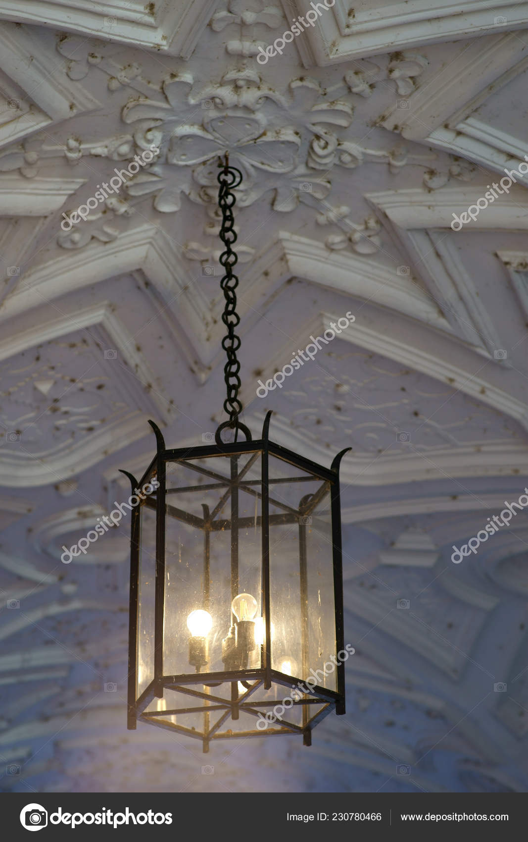 Stucco Ceiling Hanging Lamp Ceiling Paneling Stucco Work