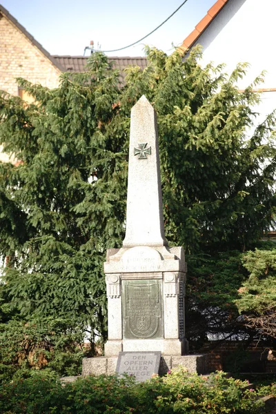 Μνημείο Πεσόντων Eddersheim Memorial Πέσει Eddersheim Προς Τιμήν Του Πέσει — Φωτογραφία Αρχείου