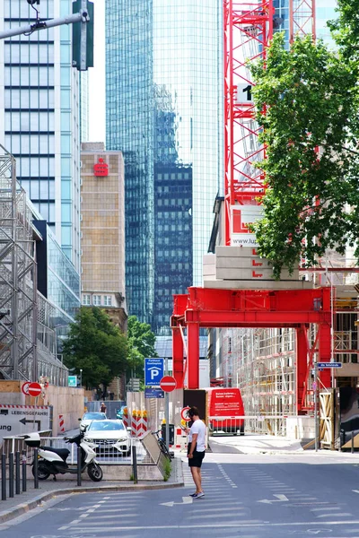 Construction Site Houses Canyon Construction Site Street Canyon City Center — Stock Photo, Image