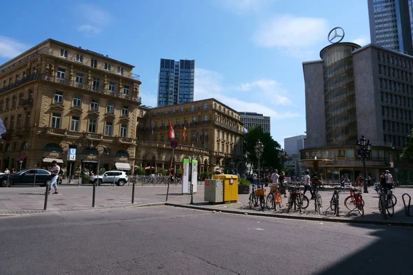 Imperial Square Frankfurt Hotel Steigenberger Frankfurter Hof Ile Şehir Merkezindeki — Stok fotoğraf