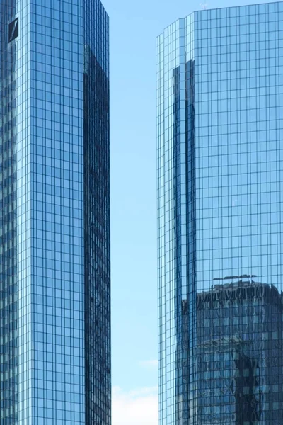 Deutsche Bank Skyscraper Frankfurt Deutsche Bank Skyscraper Financial District Downtown — Stock Photo, Image