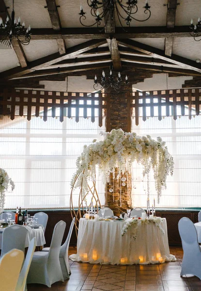 room decorated for a wedding party