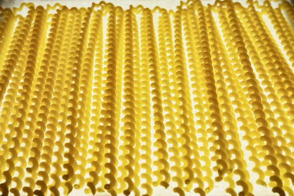 Beautiful pasta fusilli background — Stock Photo, Image