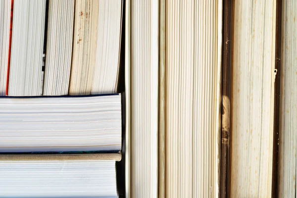 Kullanılmış Kitaplar Soyut Efektler Beyaz Kağıtlı Kitaplar Sarı Sayfalar Zaman — Stok fotoğraf