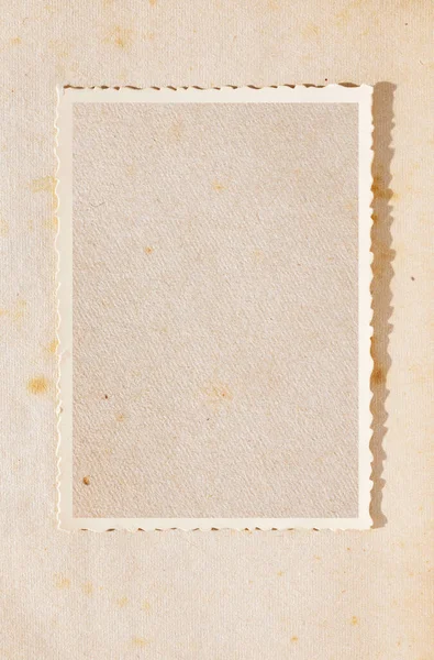 Vintage Régi Képkeret Öregített Papíron Gyönyörű Recés Élek Árnyék Jogdíjmentes Stock Fotók