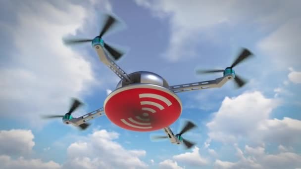 Drone Wireless Full 1920X1080 — Wideo stockowe