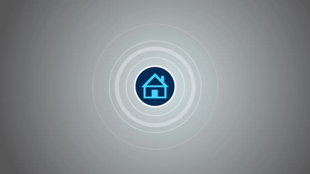 Smart Home Concept Animatie — Stockvideo