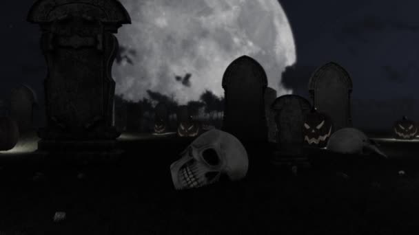Halloween Pozadí Klasický Horor — Stock video