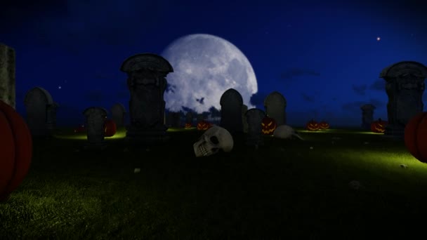 Animación Halloween Llena — Vídeos de Stock