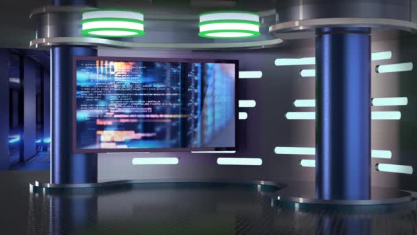 仮想スタジオ技術の背景V2 — ストック動画