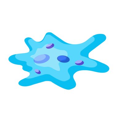 Amoeba izometrik illüstrasyon