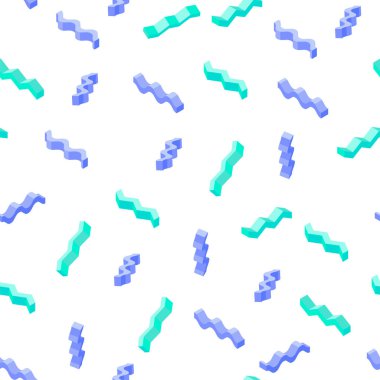 Zikzaklar ile soyut dikişsiz desen