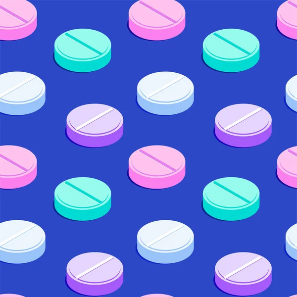 Színpompás varrat nélküli mintázat tablettával — Stock Vector