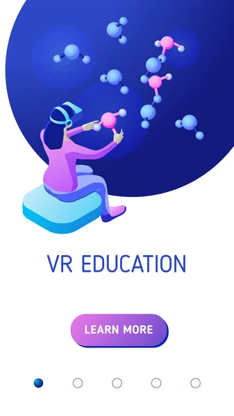 Virtuális valóság-tanulás Vektor Grafikák