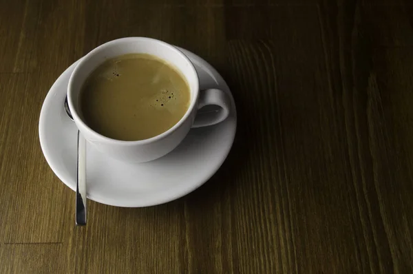 The ready to drink a cup of coffee — Stock Photo, Image