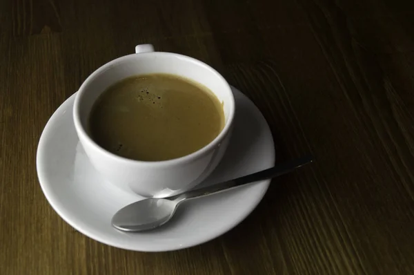 The ready to drink a cup of coffee — Stock Photo, Image