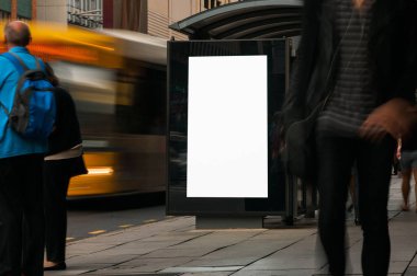 Boş açık hava reklam barınak