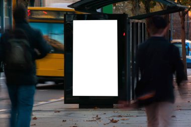 Boş açık hava reklam barınak