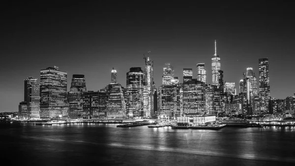 天际线的纽约曼哈顿下城 — 图库照片
