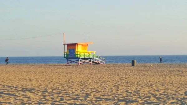 Kleurrijke Baywatch Huis Venice Beach Verenigde Staten Los Angeles — Stockfoto