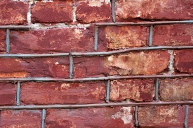 eski kırmızı tuğla duvar dokusu arkaplanı