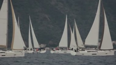 Regatta bulutlu havalarda yelken Başlat