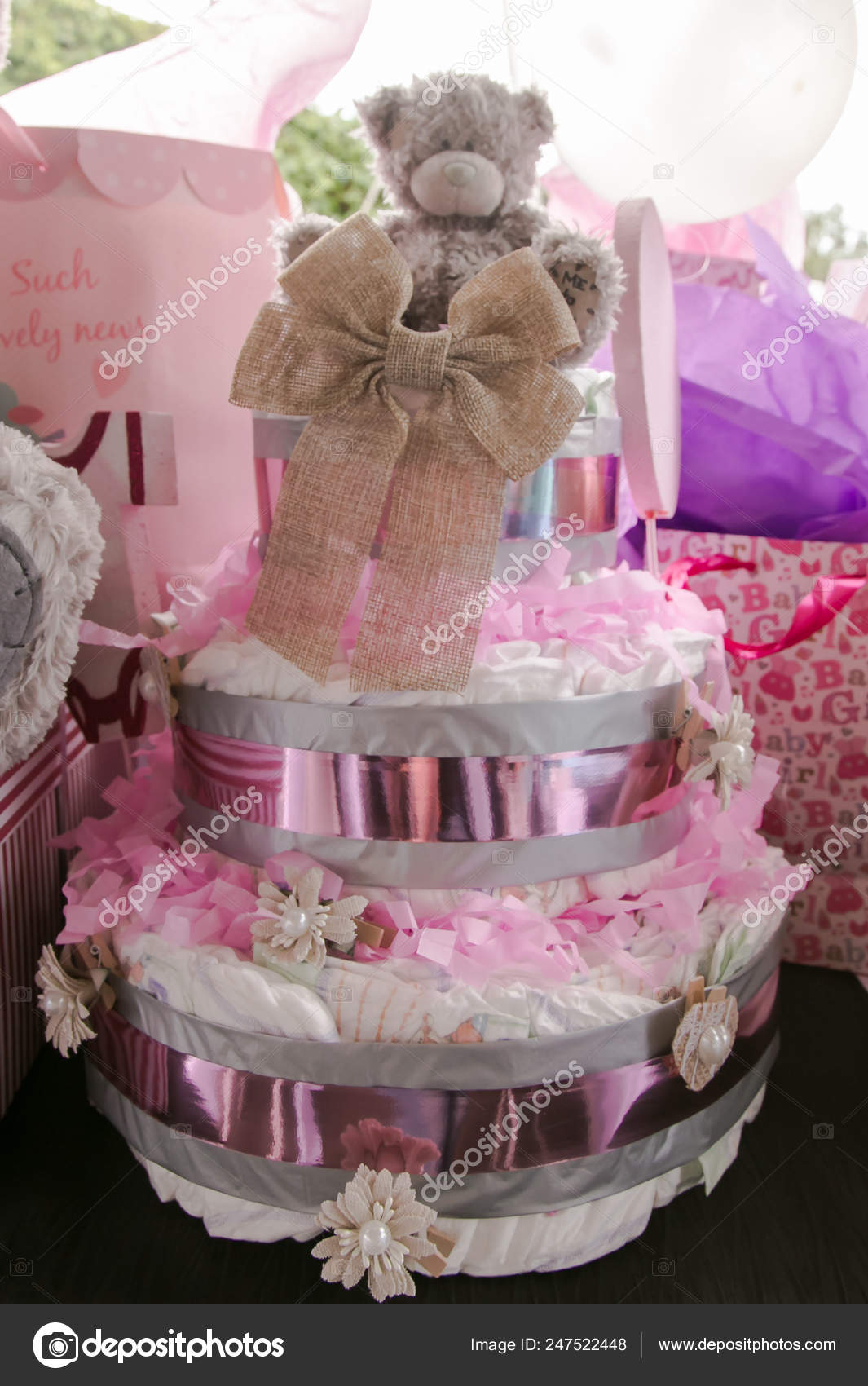 pampers cake for baby shower