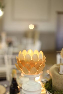 Protea çiçek süslemeleri gala yemeği olay iç tasarım ahşap Mumluk, Kral