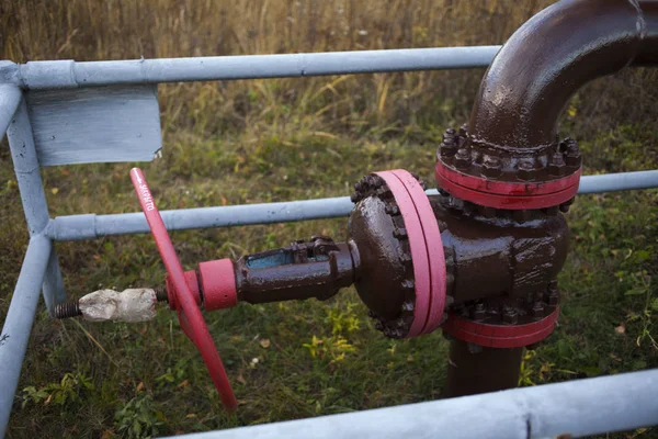 shut-off valve for disconnected oil pump. Russia, Bashneft, Rosneft.