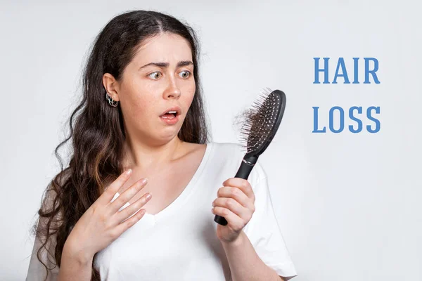 PCOS Hair Loss Treatment: Symptoms and Causes — Stock Photo