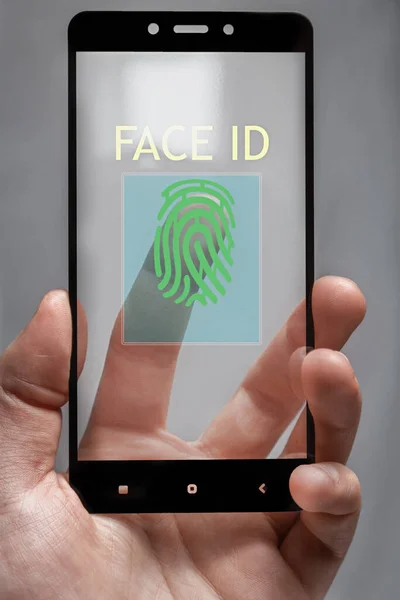 the phone requires user authentication. as a face or fingerprint scan